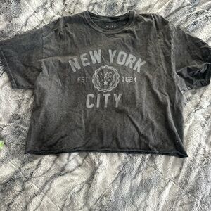 Awake Gray Cotton T-Shirt